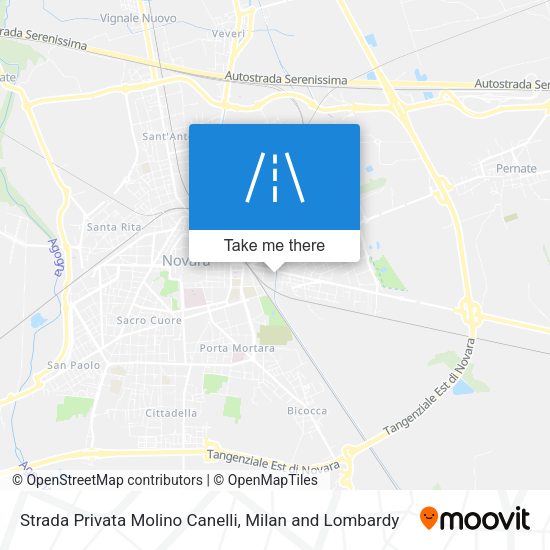 Strada Privata Molino Canelli map