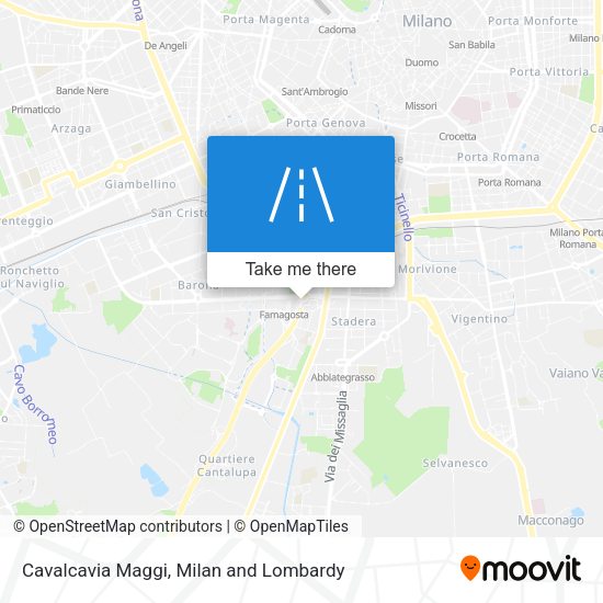 Cavalcavia Maggi map