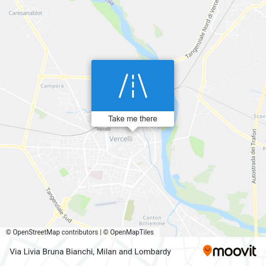 Via Livia Bruna Bianchi map