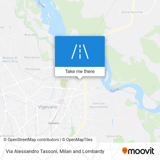 Via Alessandro Tassoni map