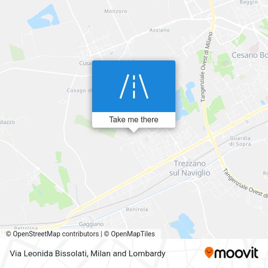 Via Leonida Bissolati map