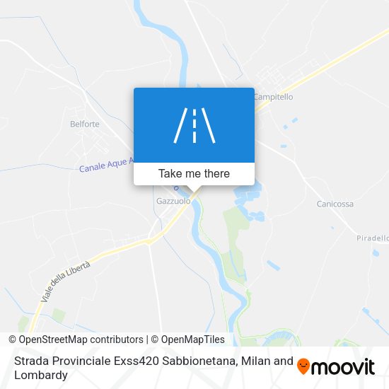 Strada Provinciale Exss420 Sabbionetana map