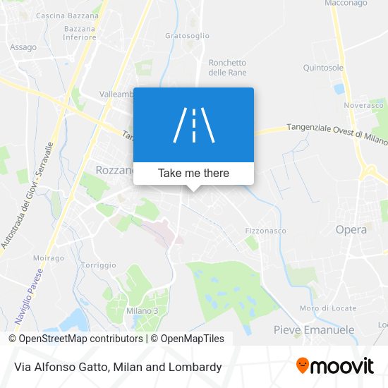 Via Alfonso Gatto map