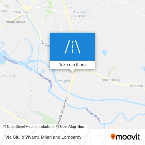 Via Giulio Vivanti map