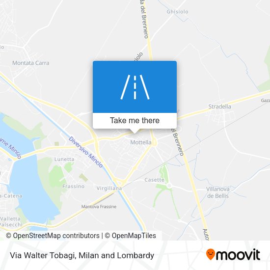 Via Walter Tobagi map