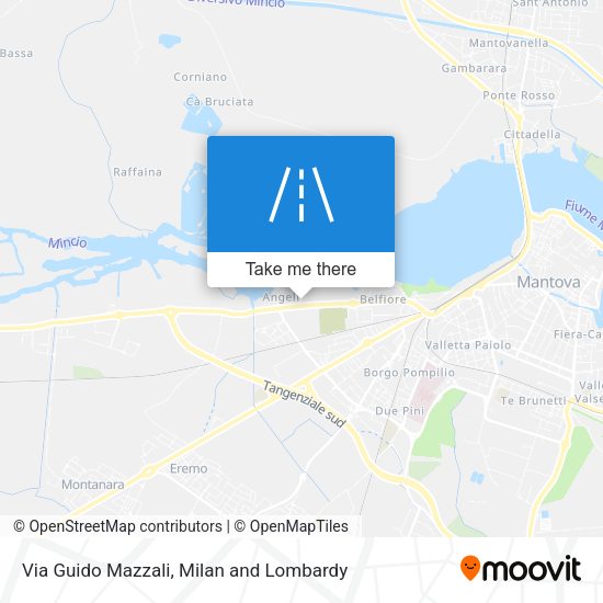 Via Guido Mazzali map