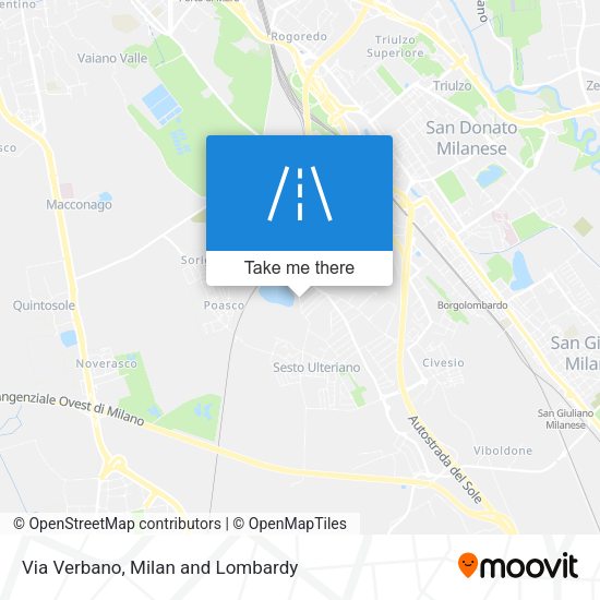 Via Verbano map