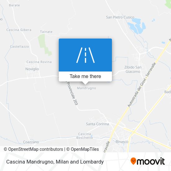 Cascina Mandrugno map