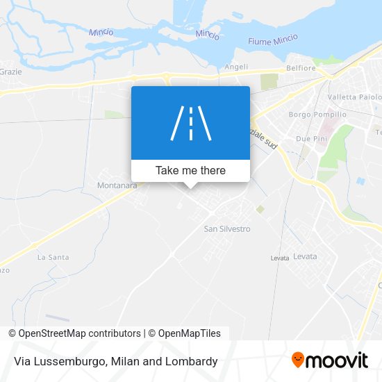 Via Lussemburgo map