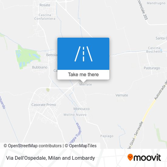 Via Dell'Ospedale map