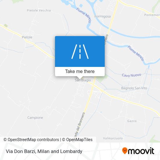 Via Don Barzi map