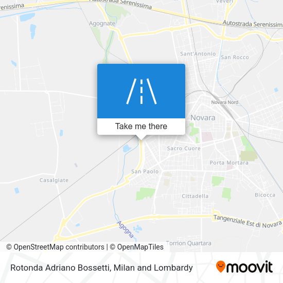 Rotonda Adriano Bossetti map