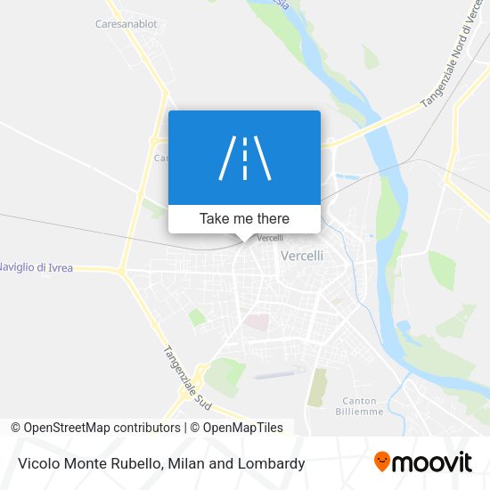 Vicolo Monte Rubello map