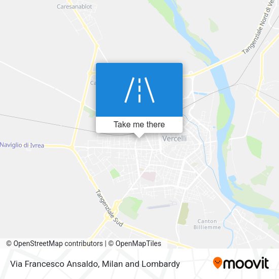 Via Francesco Ansaldo map