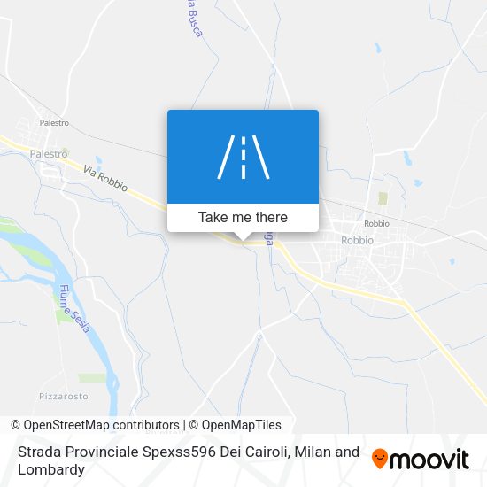 Strada Provinciale Spexss596 Dei Cairoli map