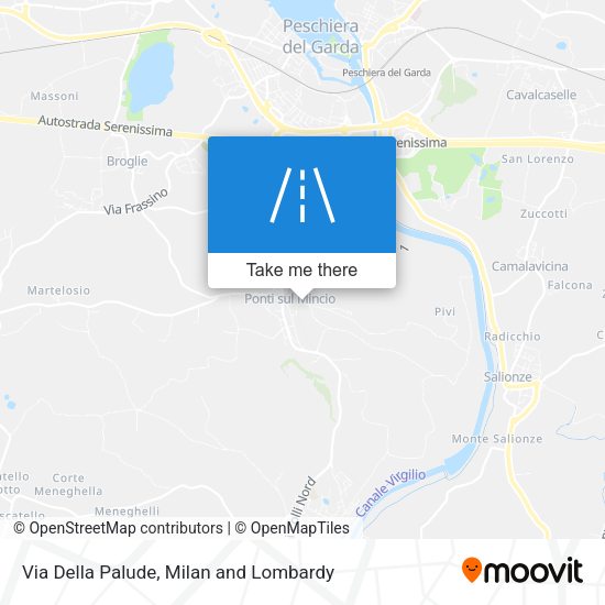 Via Della Palude map