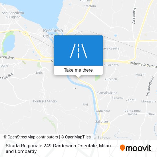 Strada Regionale 249 Gardesana Orientale map