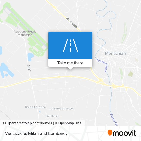 Via Lizzera map
