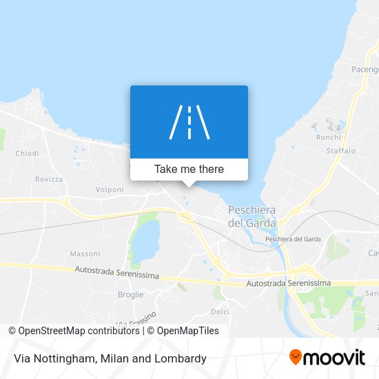 Via Nottingham map
