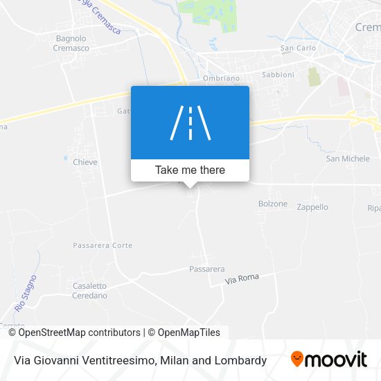 Via Giovanni Ventitreesimo map