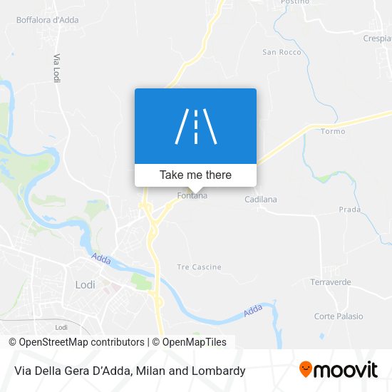 Via Della Gera D’Adda map