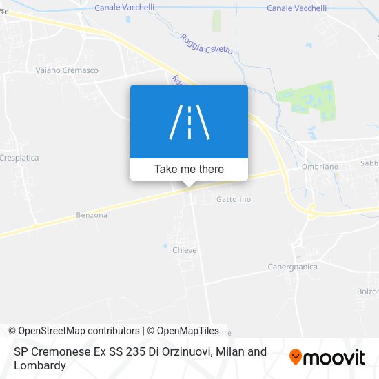 SP Cremonese Ex SS 235 Di Orzinuovi map