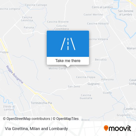 Via Girettina map