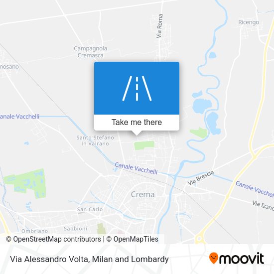 Via Alessandro Volta map