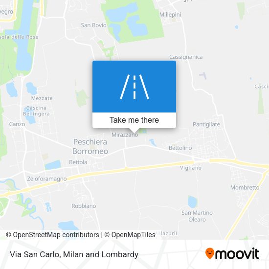 Via San Carlo map