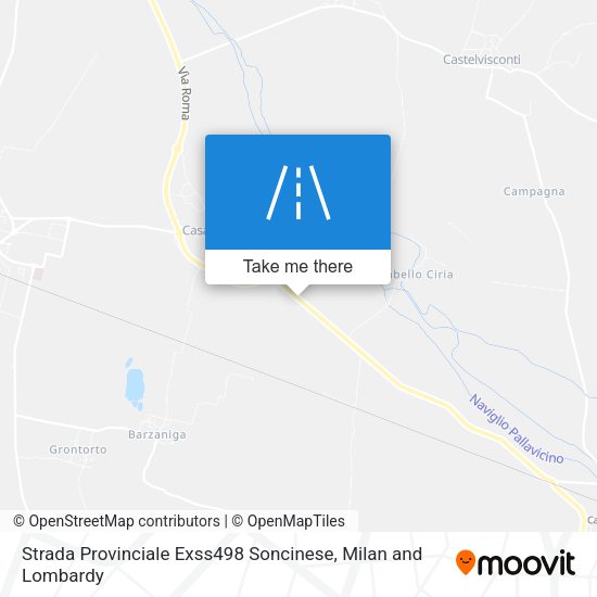 Strada Provinciale Exss498 Soncinese map