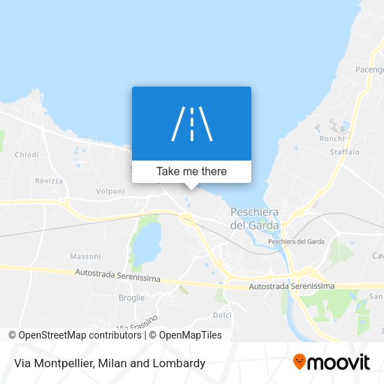 Via Montpellier map