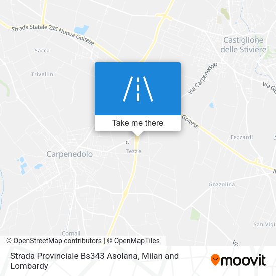Strada Provinciale Bs343 Asolana map
