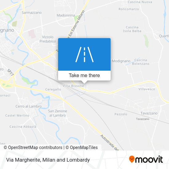 Via Margherite map