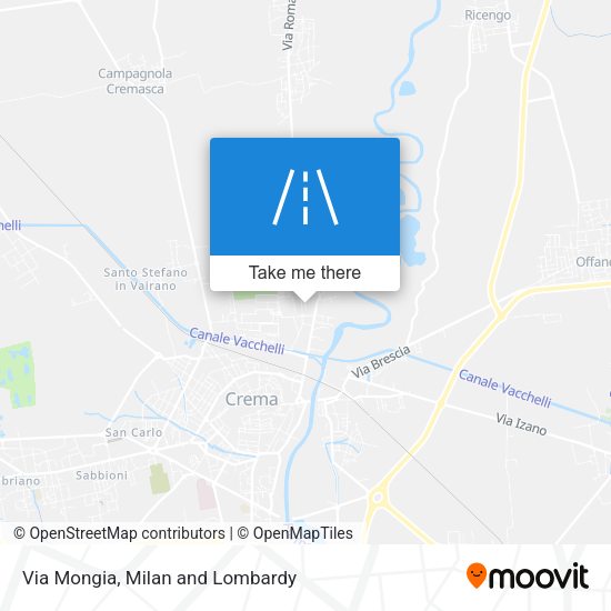 Via Mongia map