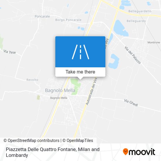 Piazzetta Delle Quattro Fontane map