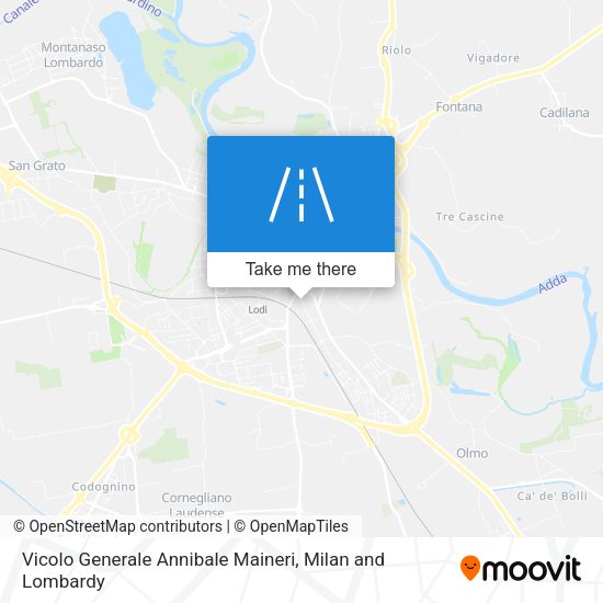 Vicolo Generale Annibale Maineri map
