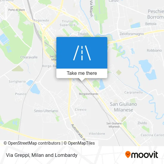 Via Greppi map
