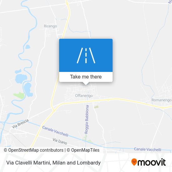 Via Clavelli Martini map
