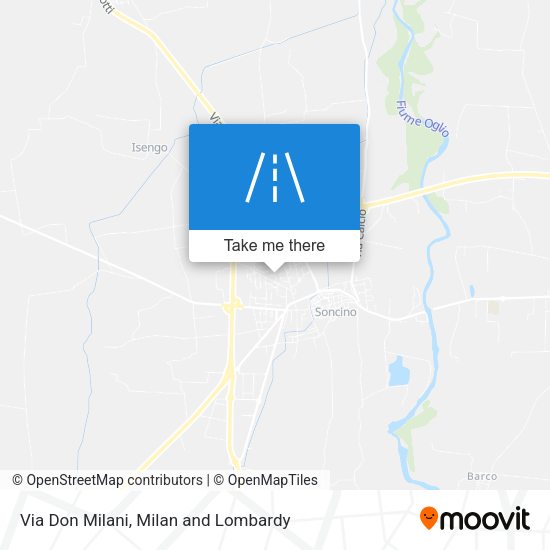 Via Don Milani map