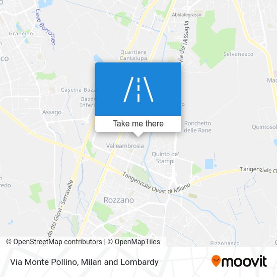 Via Monte Pollino map