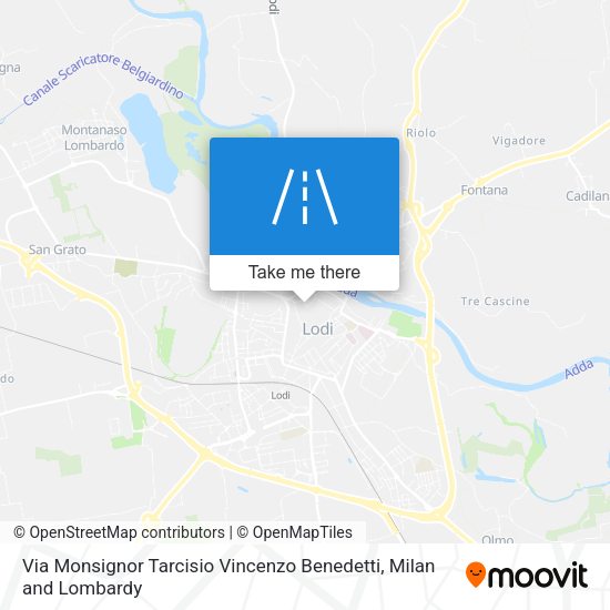 Via Monsignor Tarcisio Vincenzo Benedetti map