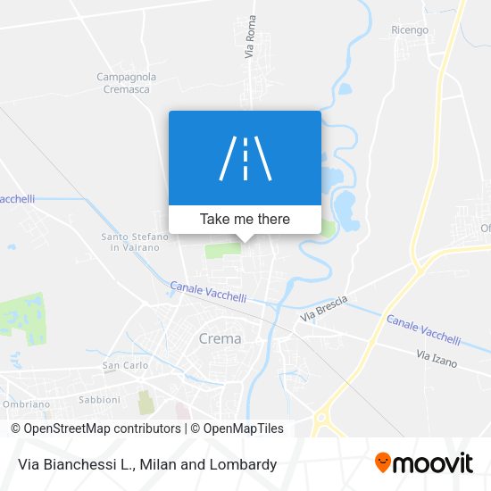 Via Bianchessi L. map