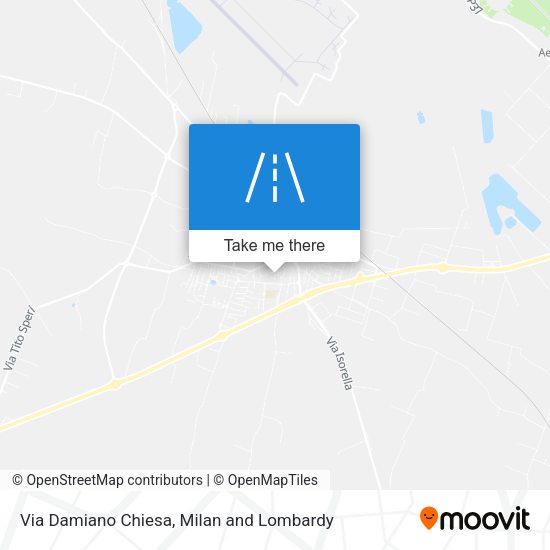 Via Damiano Chiesa map