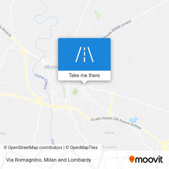 Via Romagnino map