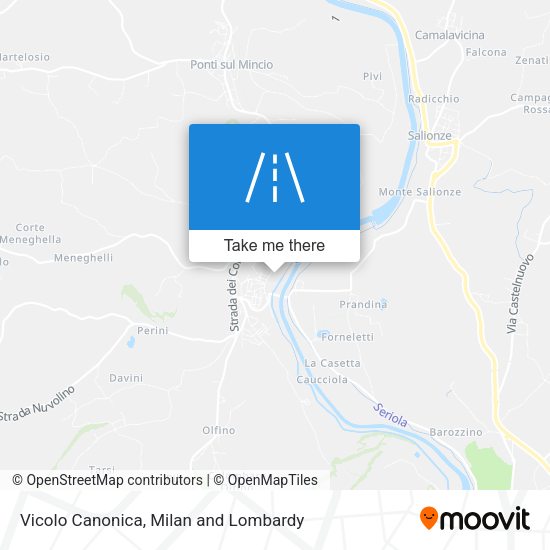 Vicolo Canonica map