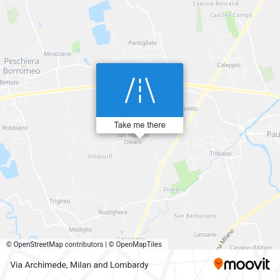Via Archimede map