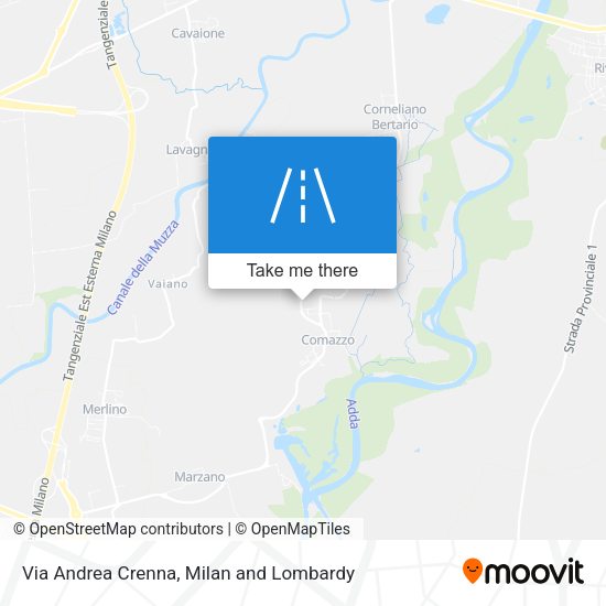 Via Andrea Crenna map