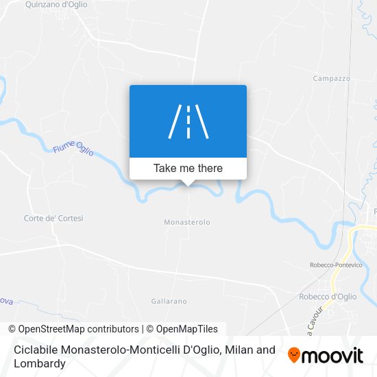 Ciclabile Monasterolo-Monticelli D'Oglio map
