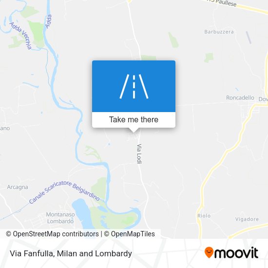 Via Fanfulla map