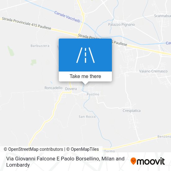 Via Giovanni Falcone E Paolo Borsellino map
